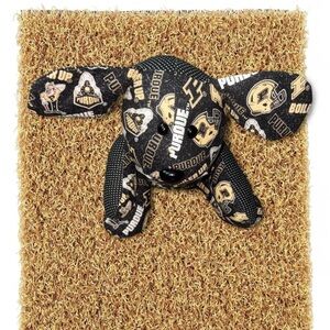 Purdue University Logo Plush Puppy Head - Black & Gold
